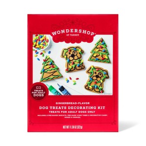 DIY Cookie Kit Gingerbread Flavor Dog Treats - Wondershop™ 11.36oz/6ct - 1 of 4