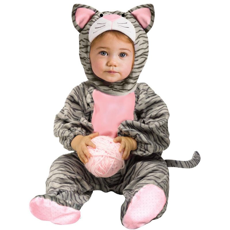 Fun World Little Stripe Kitten Infant Costume, 1 of 2