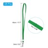 Unique Bargains Polyester Wear-resistant Lightweight ID Card Neck Lanyards with Hook 25 Pcs - 2 of 4