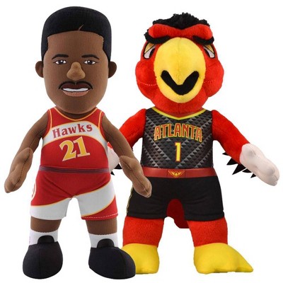 NBA Atlanta Hawks Bleacher Creatures Wilkens & Harry Hawk 10" Plush Bundle