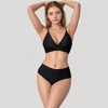 Anna-Kaci Swim Women's V-Neck Bikini Swimsuit with Crossover Top and High Waist Bottom - 4 of 4