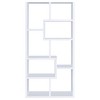 NicBex Geometric Bookcase 4/6/7-Shelf Art Deco Solid Wood Storage Unit Furniture for Office and Living Rooms, Bedroom, Apartment - 4 of 4