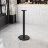 Flash Furniture 18'' Round Restaurant Table Base with 3'' Dia. Bar Height Column - 2 of 3