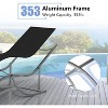 homfan Patio Lounge Chairs Set of 2 - S-Shaped Ergonomic Design, Quick-Dry Textilene Fabric, Aluminum Frame - All-Weather Chaise Lounge - 4 of 4