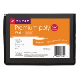 Smead Poly Premium Wallets 5 1/4" Exp Letter Black 71500 - 1 of 3