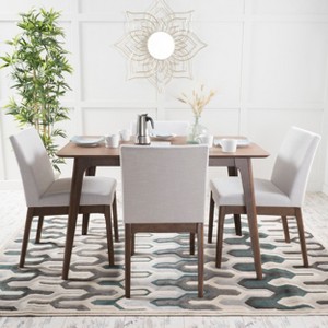GDFStudio Brittany 5 Piece Mid-Century Modern Fabric Upholstered Dining Set - 1 of 4