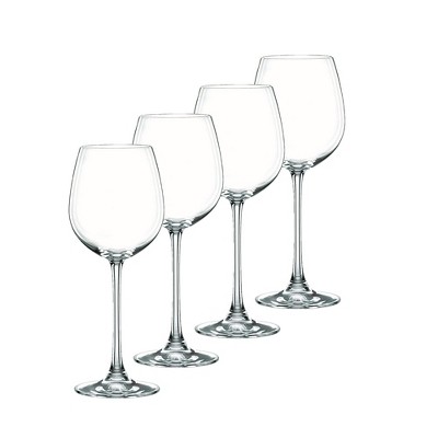 Nachtmann Vivendi 16 oz Wine Glasses – 4-Piece Lead-Free Crystal Stemware, Break-Resistant Tulip-Shaped Design for Chardonnay, Sauvignon Blanc