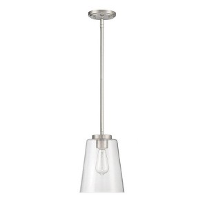 Savoy House Calhoun 1 - Light Pendant in  Satin Nickel - 1 of 4