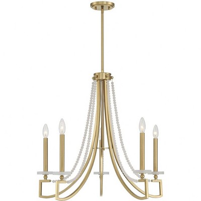 Savoy House Helen 5 - Light Chandelier in  Warm Brass