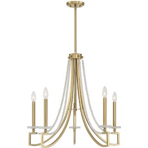 Savoy House Helen 5 - Light Chandelier in  Warm Brass - 1 of 4