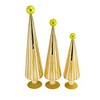 Cody Foster 19.0 Inch Carnival Trees Gold/Chartreuse Christmas Decorative Tree Set , Christmas Decor Modern Christmas (3PC) - 3 of 4
