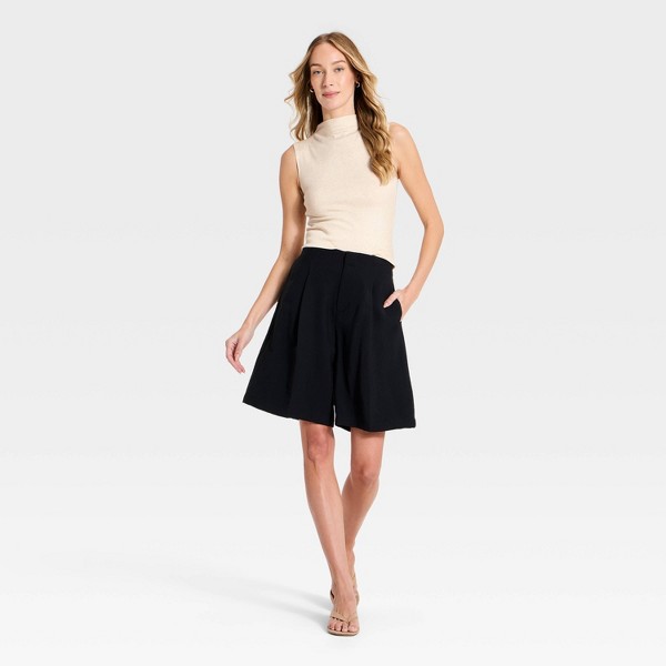Top de tirantes acanalado refinado para mujer - A New Day™ Crema 3