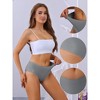 Allegra K Women's Mid-Waisted Invisible Full Coverage Light and Breathable Briefs - 3 of 4
