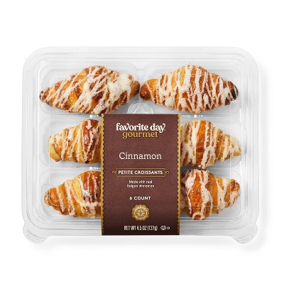 Cinnamon Petite Croissants - 4.5oz/6ct - Favorite Day™