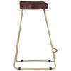 CLIHOME Solid Wood and Metal Frame Bar Stools,Vintage Kitchen Island Seating for Home (Set of 2) - 4 of 4