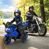 Costway 6V Kids Motorcycle with Music, Horn, Detachable Training Wheels & LED Headlights Pink/Red/Navy/White - 4 of 4
