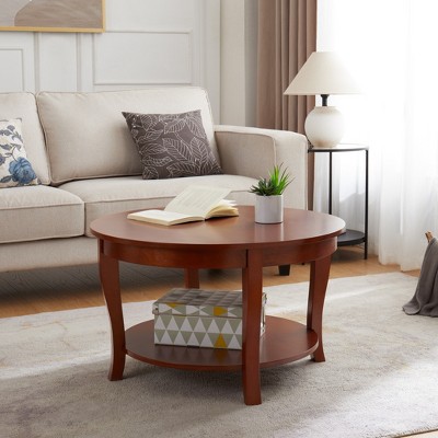 Modern End Table Coffee Table for Living Room, Storage Shelf Center Sofa Tea Table for Home Office Furniture