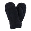 CTM Women's Boucle Teddy Mittens with Gathered Wrist - 3 of 4