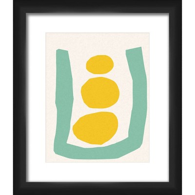 13" x 15" Matted to 2" Ice Cubes Picture Framed Black - PTM Images