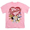Boys' Short Sleeve Looney Tunes Valentines Day Bugs Lola Tweety Taz Daffy T-Shirt Boys and Girls - 2 of 4
