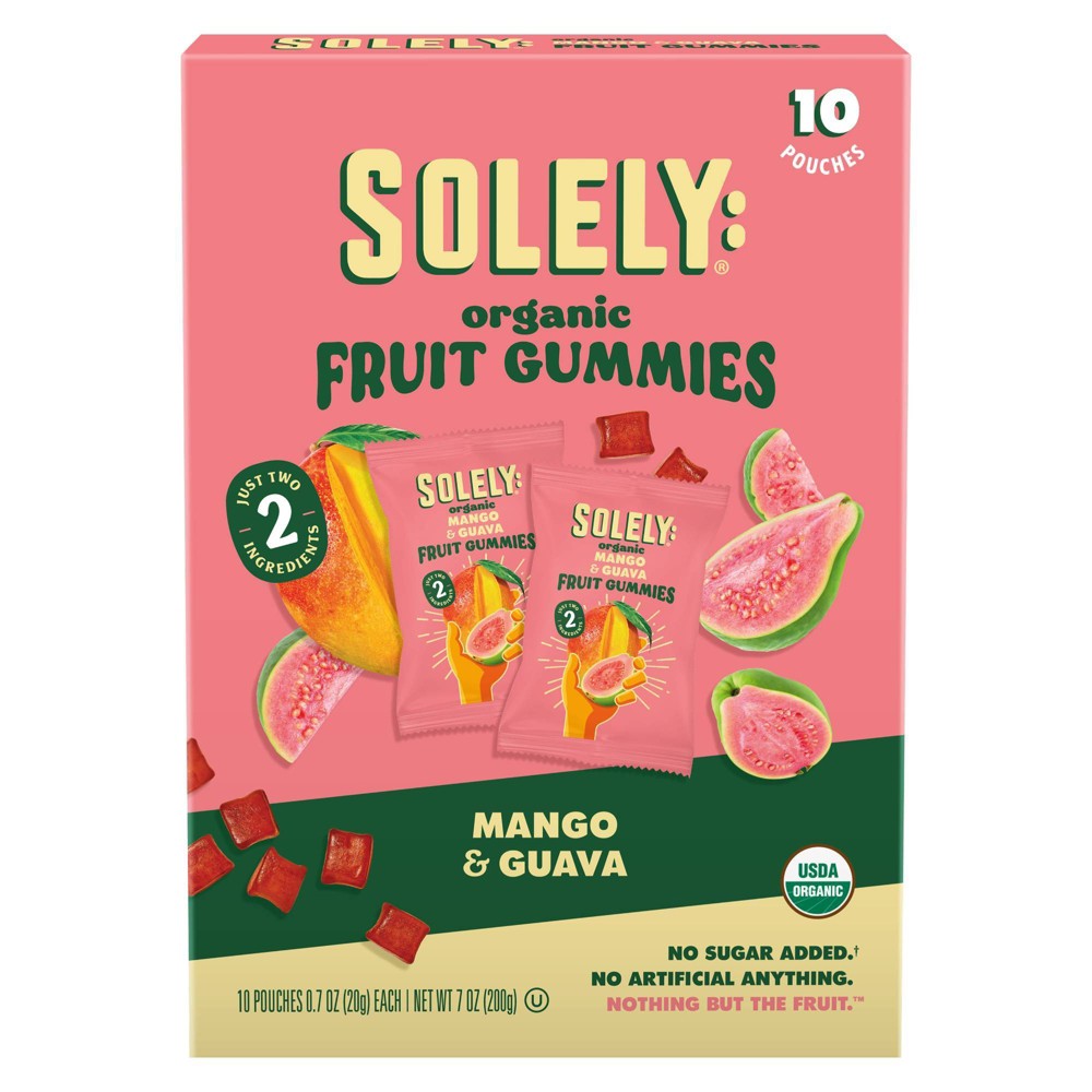 Solely Mango and Guava Fruit Snack Gummies - 7oz/10ct