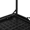 4 Foot Adjustable Height Folding Plastic Table, Easy Fold, Indoor Outdoor Black - 4 of 4