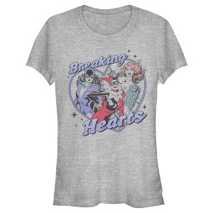 Juniors Womens Batman Valentine's Day Heartbreaker T-Shirt - 1 of 4