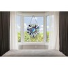 CHLOE Lighting SUNDANCE Tiffany-style Floral Stained Glass Window Panel 11Inch Height - 4 of 4