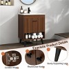 Phiestina 19" W Wooden Bathroom Vanity Cabinet with Sink,  Walnut Finish, Complete Set with Storage, Faucet & Pop-Up Drain, 2-Box Delivery - 4 of 4