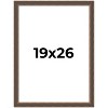 PosterPalooza | Elegant Brown Picture Frame - UV Acrylic, Foam Board Backing, Hanging Hardware - 2 of 4