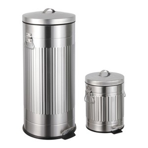 happimess Theo Retro 8-Gallon Step Trash Can with Soft-Close Lid and FREE Mini Trash Can - 1 of 4