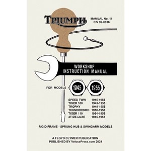 TRIUMPH 1945-1955 PRE-UNIT 650cc, 500cc & 350cc TWINS - FACTORY MANUAL No.11 - (Paperback) - 1 of 1