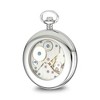 Black Bow Jewelry Charles Hubert Stnlss Stl Open Face White Dial Pocket Watch - 2 of 3