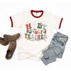 Simply Sage Market Women's Holly Jolly Teacher Short Sleeve Ringer Tee - 2 of 3