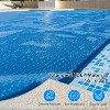 18x36FT Rectangle Solar Pool Cover, Heavy-Duty 300μm Blue Bubble Solar Blanket, Heat Retaining Thermal Cover for In-Ground and Above-Ground Pools - 3 of 4