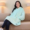 Catalonia Women's Casual Blanket Hoodie Sweatshirt, Cozy Fleece Blanket Pullover Sweater with front Pocket, Clothing Cozy Gift for Wife Woman - 2 of 4