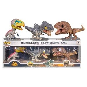 Funko Pop! Jurassic World Dominion: Dinosaur 3-Pack Exclusive Vinyl Figures - 1 of 2