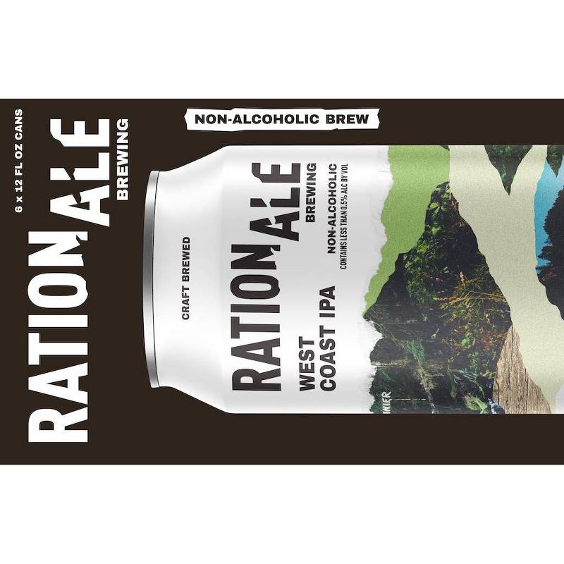 RationAle West Coast IPA Non-Alcoholic - 6pk/12 fl oz Cans, 4 of 6