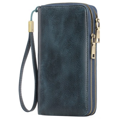 FATMOON Women’s Wallet - RFID Blocking Large Capacity Vegan Leather Clutch Wallet with Wristlet –Secure & Spacious for Daily Use,Travel