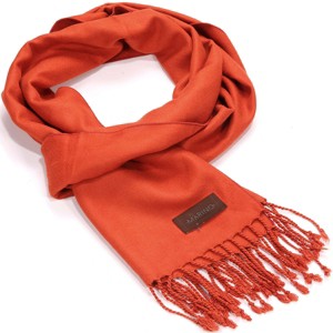 Mio Marino | Women's Solid Fringed 100% Cotton Scarf - 1 of 4