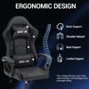 Bosmiller Ergonomic Gaming Chair Racing Style Office Chair, Computer Desk Chair, Swivel Reclining PU Leather PC Gamer Chair - 3 of 4