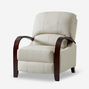Alexandra Genuine Leather Manual Recliner | ARTFUL LIVING DESIGN - 1 of 4