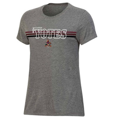 Arizona Coyotes Shirt Womens Sz L Red Short Sleeve T-Shirt Rhinestone  Graphic