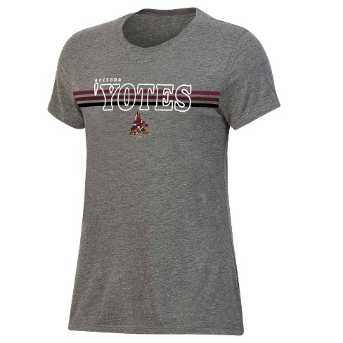 Nhl Arizona Coyotes Women's Gray Short Sleeve Vintage T-shirt - S : Target