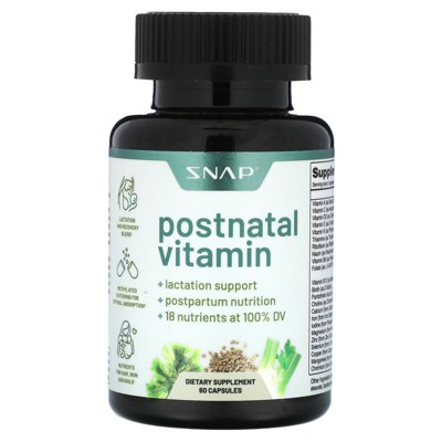 Snap Supplements Postnatal Vitamin, 60 Capsules