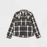 Women's Long Sleeve Adaptive Flannel Faux Button-Down Hook and Loop Shirt - Universal Thread™