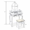 ORRD Modern 4-Drawer Dresser with 360° Rotating Removable Mirror, White Storage Cabinet - 4 of 4