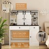 PAGED Vanity Desk Stylish Makeup Vanity Desk with Lights, Extendable Side Table and Stool for Bedroom - 3 of 4