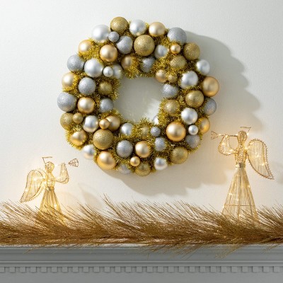 72" Gold Metallic Artificial Pine Christmas Garland