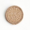 Plum & Post Jute Coasters, Set of 4 - Natural Taupe - Durable & Stylish - 2 of 4
